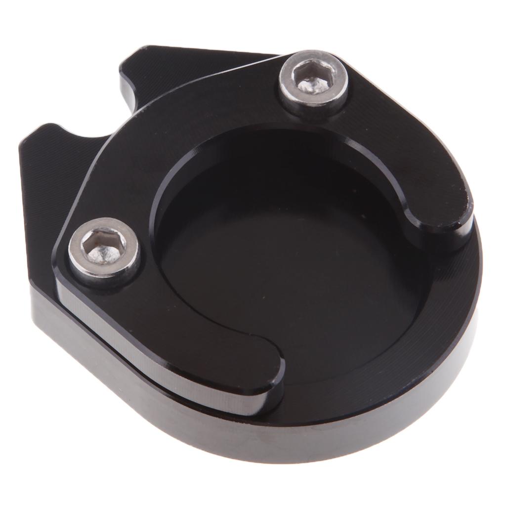 Motorcycle Kickstand Sidestand Stand Extension Enlarger Pad For Yamaha Black