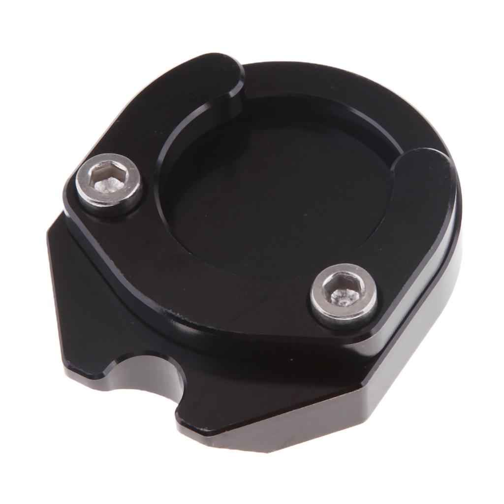 Motorcycle Kickstand Sidestand Stand Extension Enlarger Pad For Yamaha Black