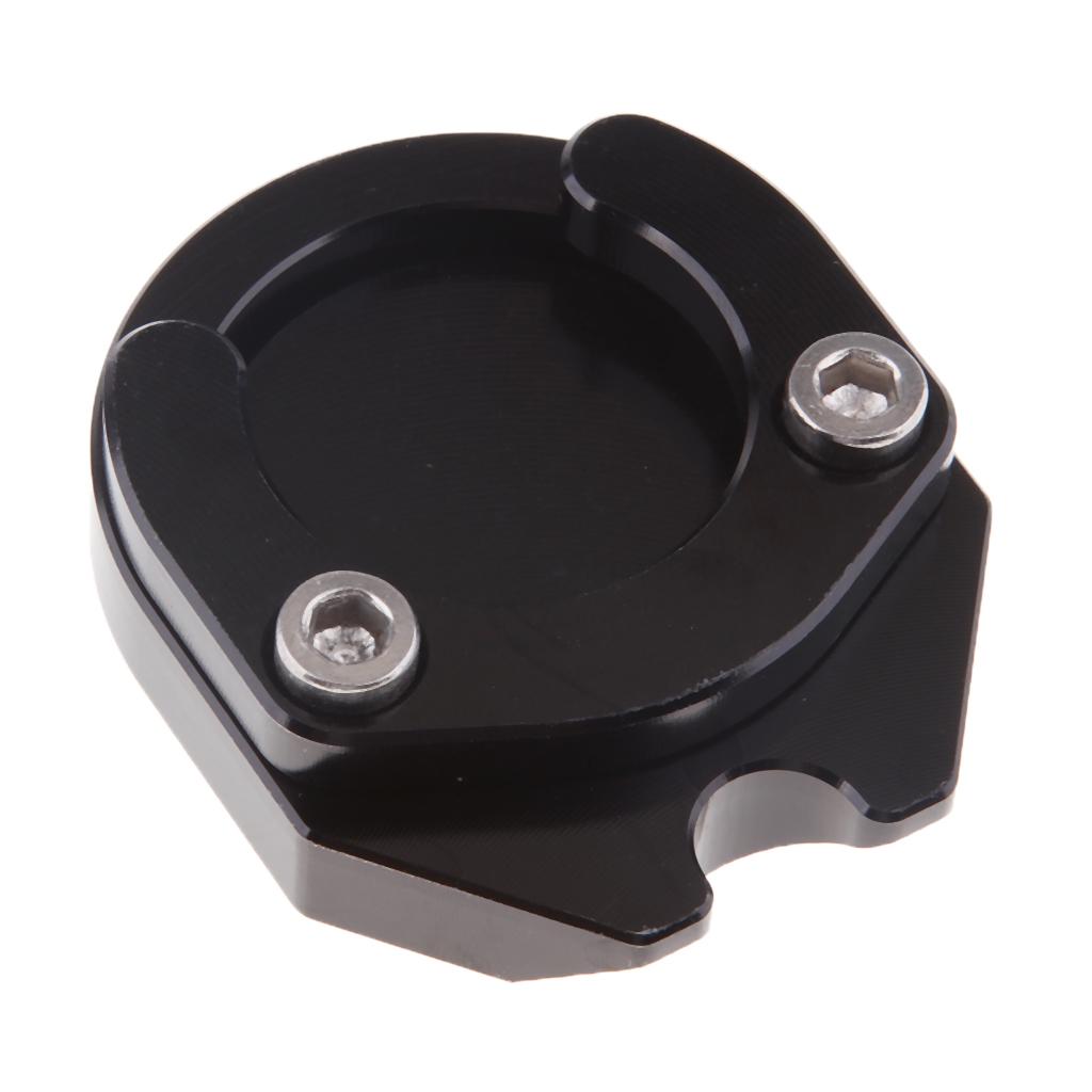 Motorcycle Kickstand Sidestand Stand Extension Enlarger Pad For Yamaha Black