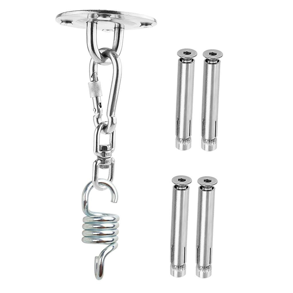 Hammock Chair Spring Swivel Kit 500LB Hanging Stainless Steel Suspension