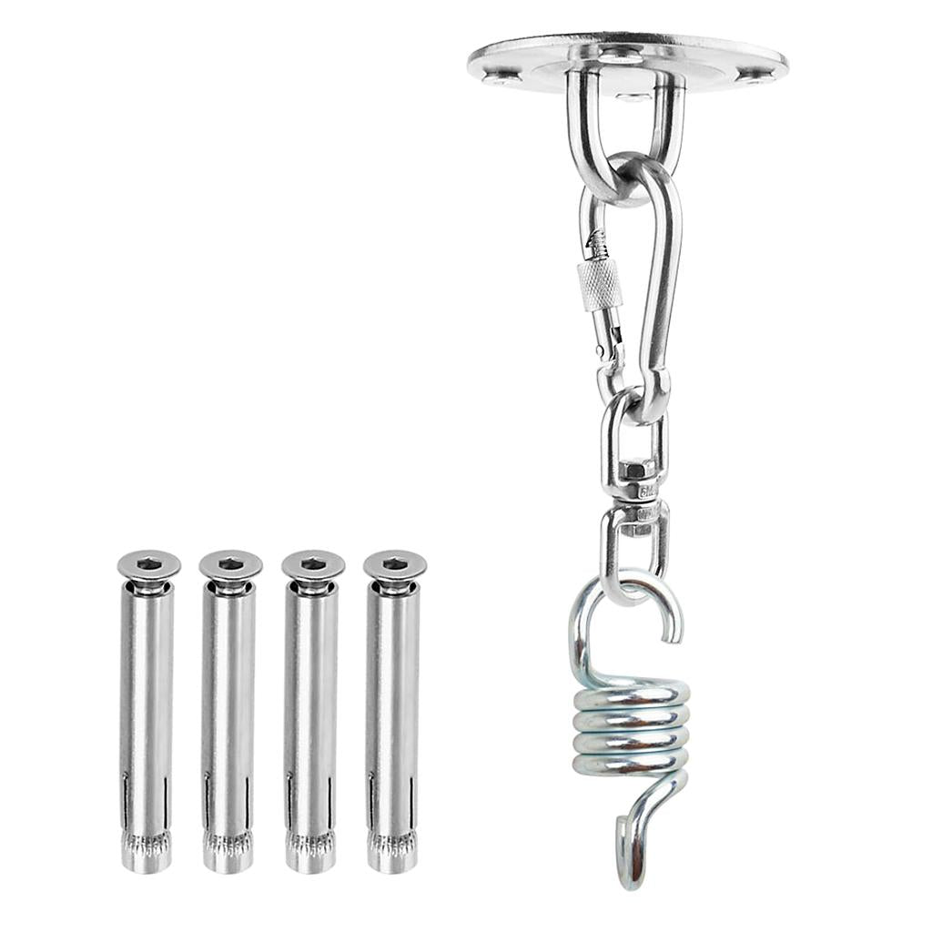 Hammock Chair Spring Swivel Kit 500LB Hanging Stainless Steel Suspension