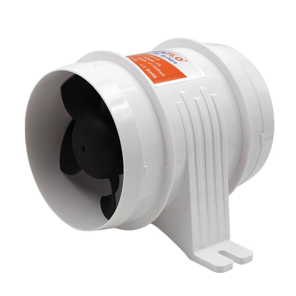 Seaflo 4 24V 235CFM In-Line Bilge Air Blower Marine Boat Ventilation Fan"