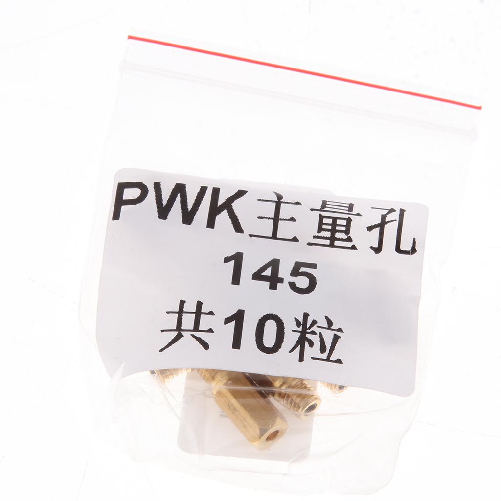 10Pcs Carburetor Main Jet 145 for Keihin OKO CVK KOSO PWK Fuel Carburetor