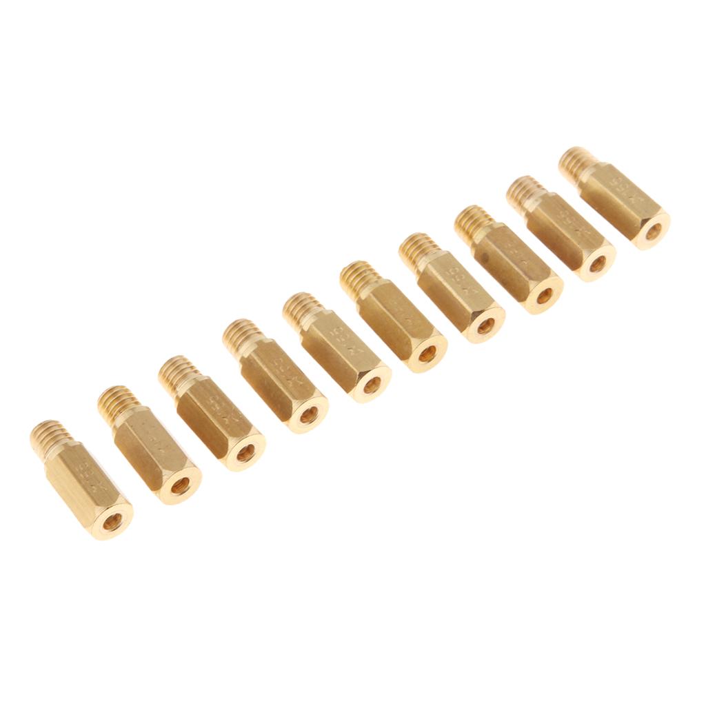 10Pcs Carburetor Carb Hex Main Jets 155 for PWK   FCR KOSO KOK