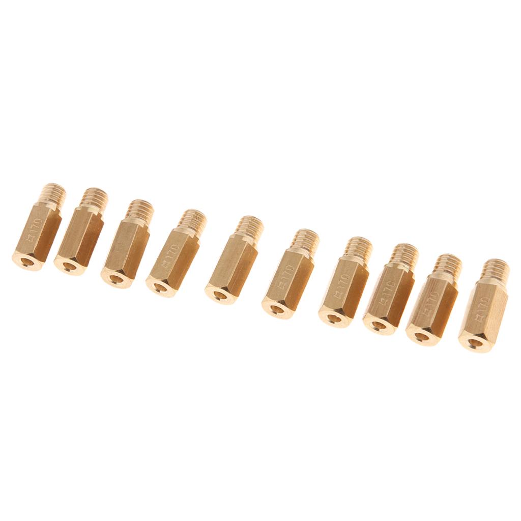 10Pcs Carburetor Main Jet 170 for   OKO CVK KOSO PWK Fuel Carburetor