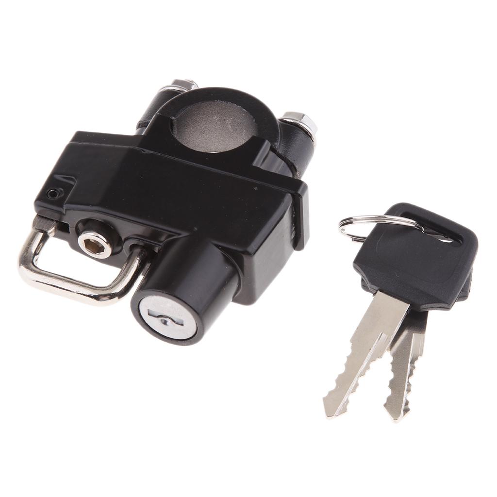 Universal Motorcycle Sports Bicycle Helmet Lock 7/8 22mm Bar For  "