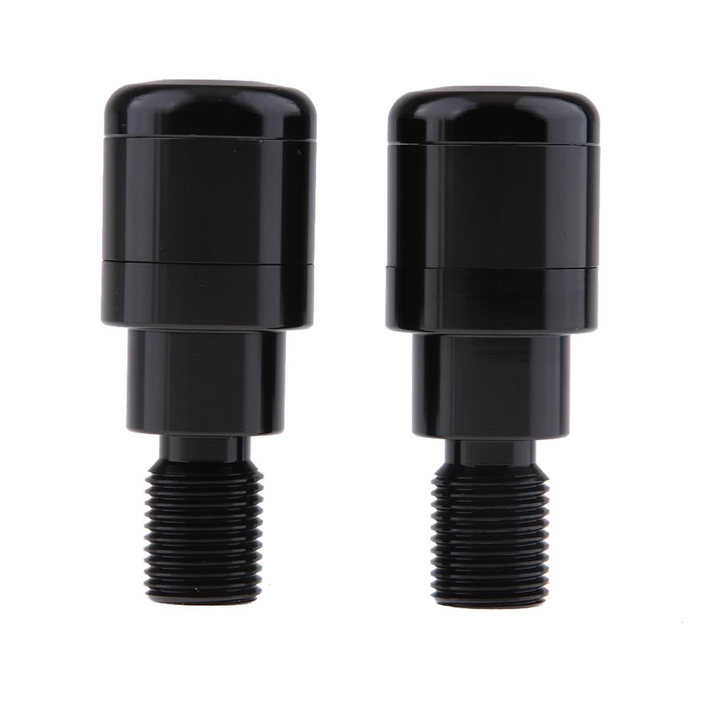 CNC Handlebar Grip End Plugs Cap Slider for Yamaha MT-07 MT-09 MT-10 MT-125 Black