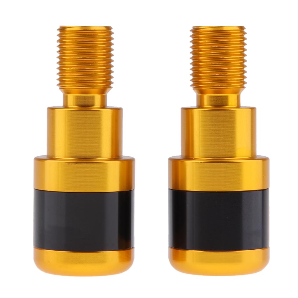 CNC Handlebar Grip End Plugs Cap Slider for Yamaha MT-07 MT-09 MT-10 MT-125 Gold