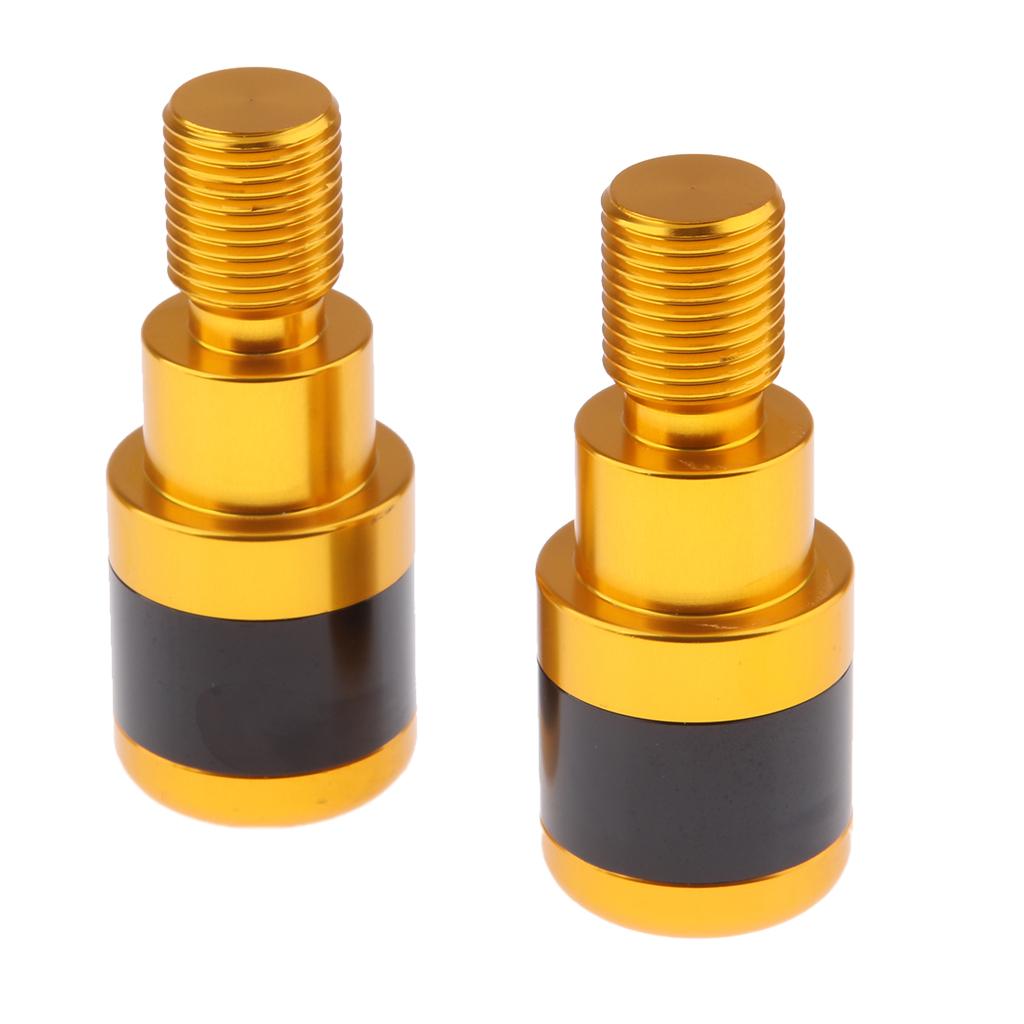 CNC Handlebar Grip End Plugs Cap Slider for Yamaha MT-07 MT-09 MT-10 MT-125 Gold