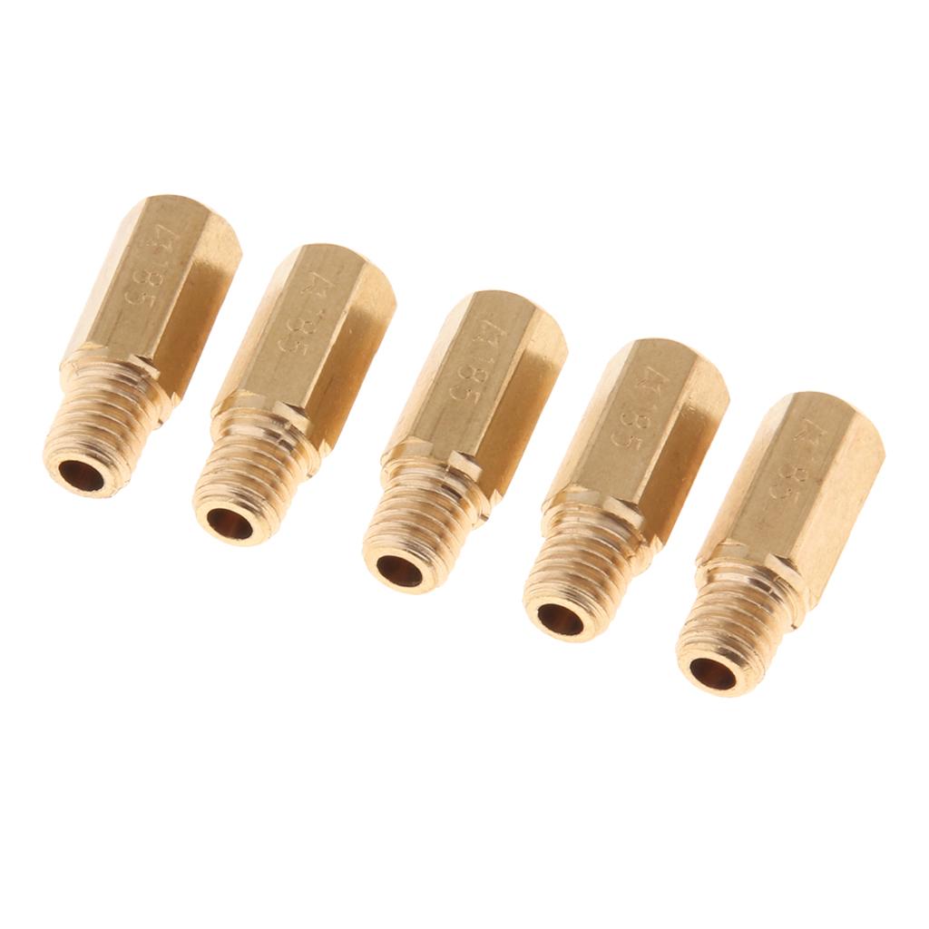 5 Pieces Carburetor Main Jet 185 for   OKO KOSO PWK Fuel Carburetor