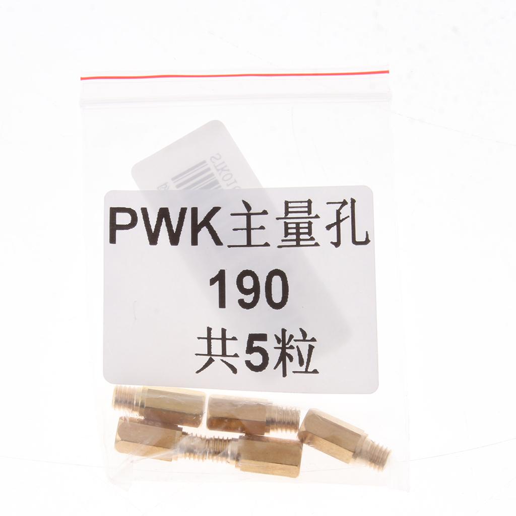 5Pcs Carburetor Carb Hex Main Jets 190 for PWK Keihin FCR KOSO KOK