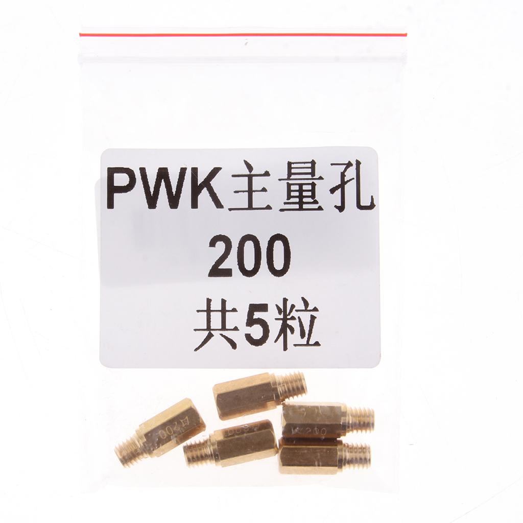 5pcs 200 Hexagon Main Injector Nozzle for Keihin Carburetor PWK FCR OKO KOSO