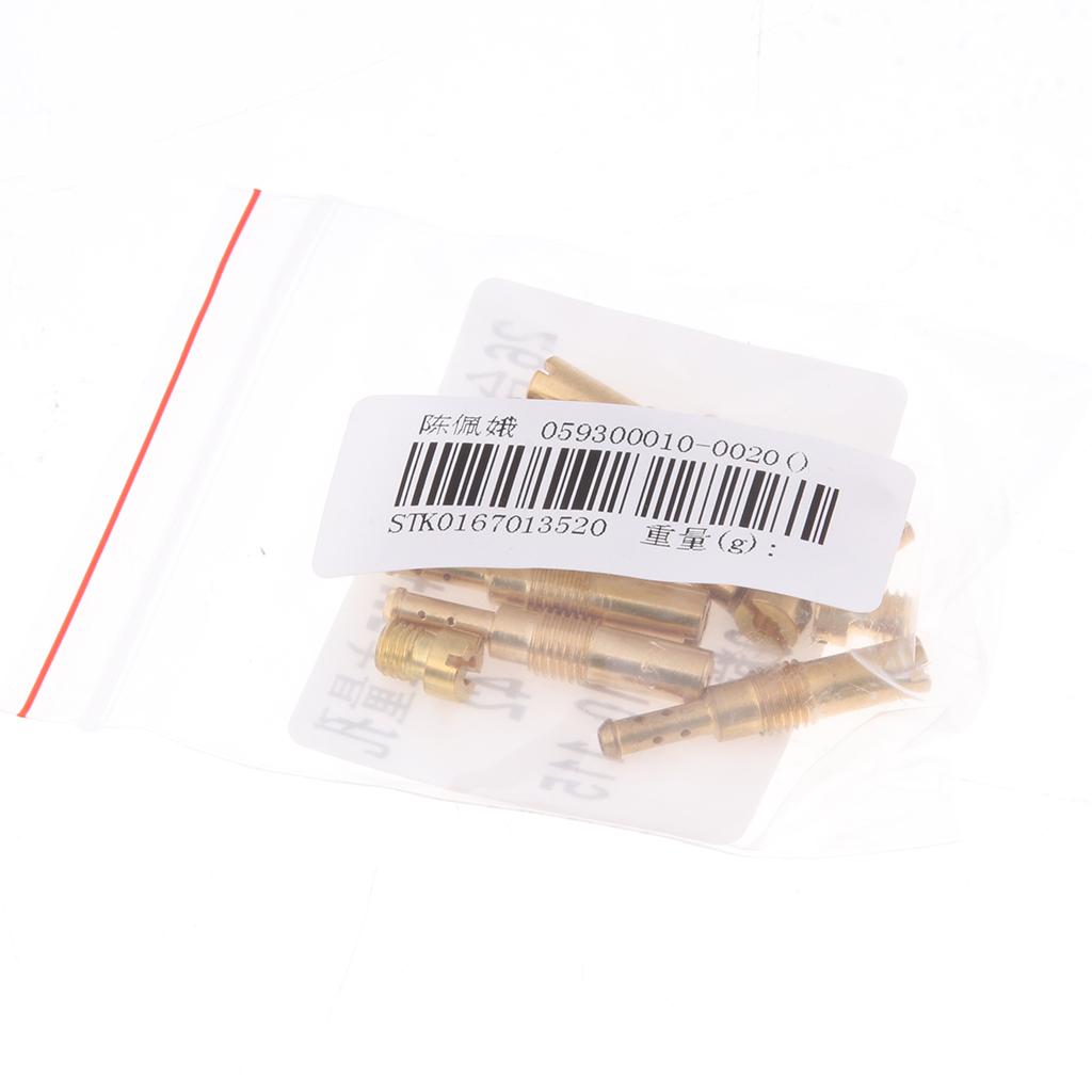 5x Carburetor Main Jet Kit & Slow/Pilot Jet Kit for Keihin OKO CVK KOSO PWK
