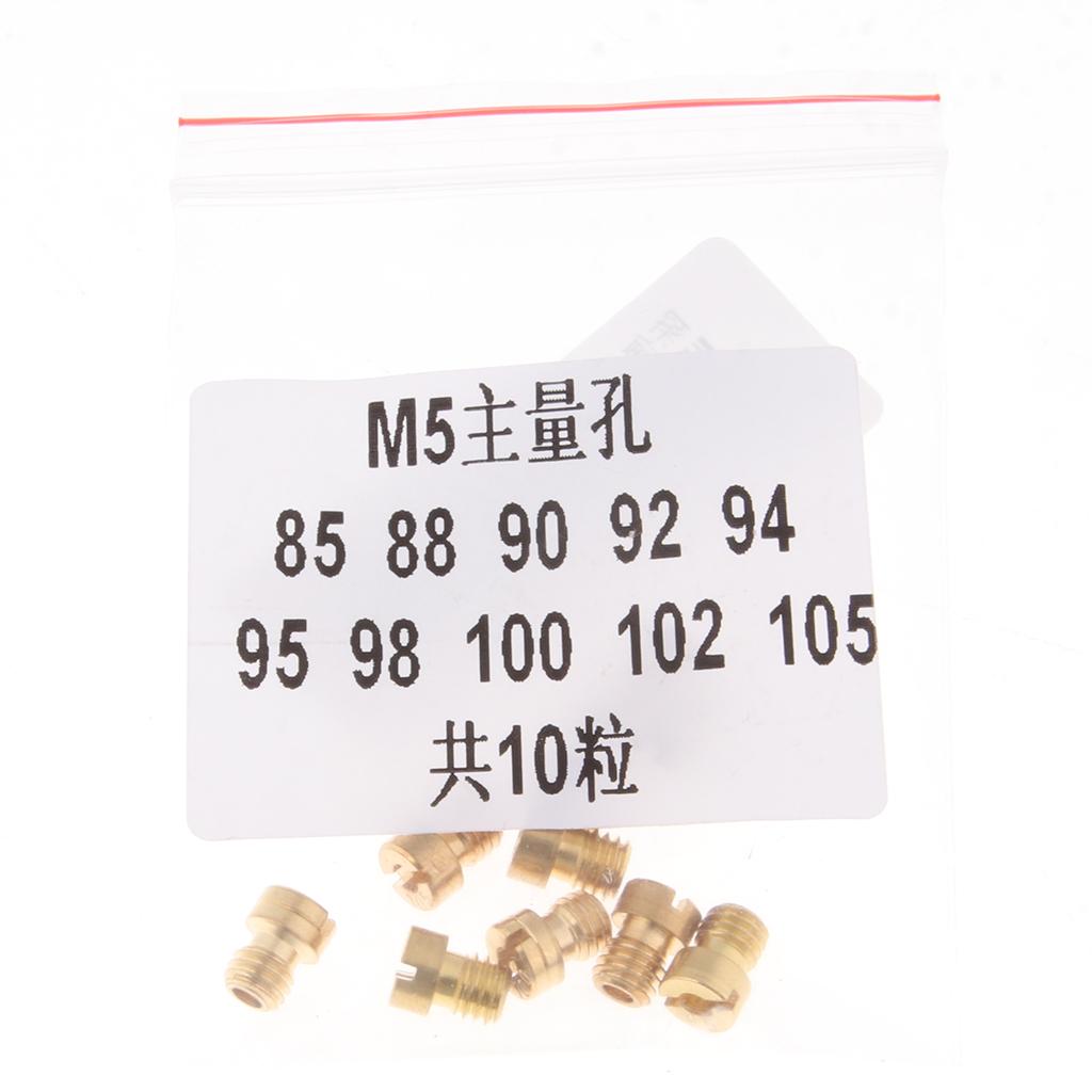 Set 10 Main Jet For Keihin OKO KOSO PWK Carburetor 85 88 90 92 94 ... 105