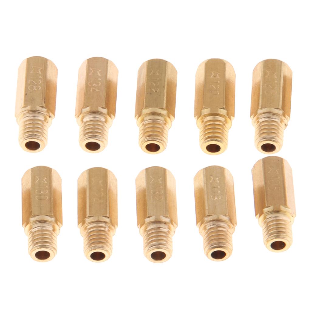 10x Carburetor Main Jet 105 118 120 122 124 Kit for   OKO CVK KOSO PWK