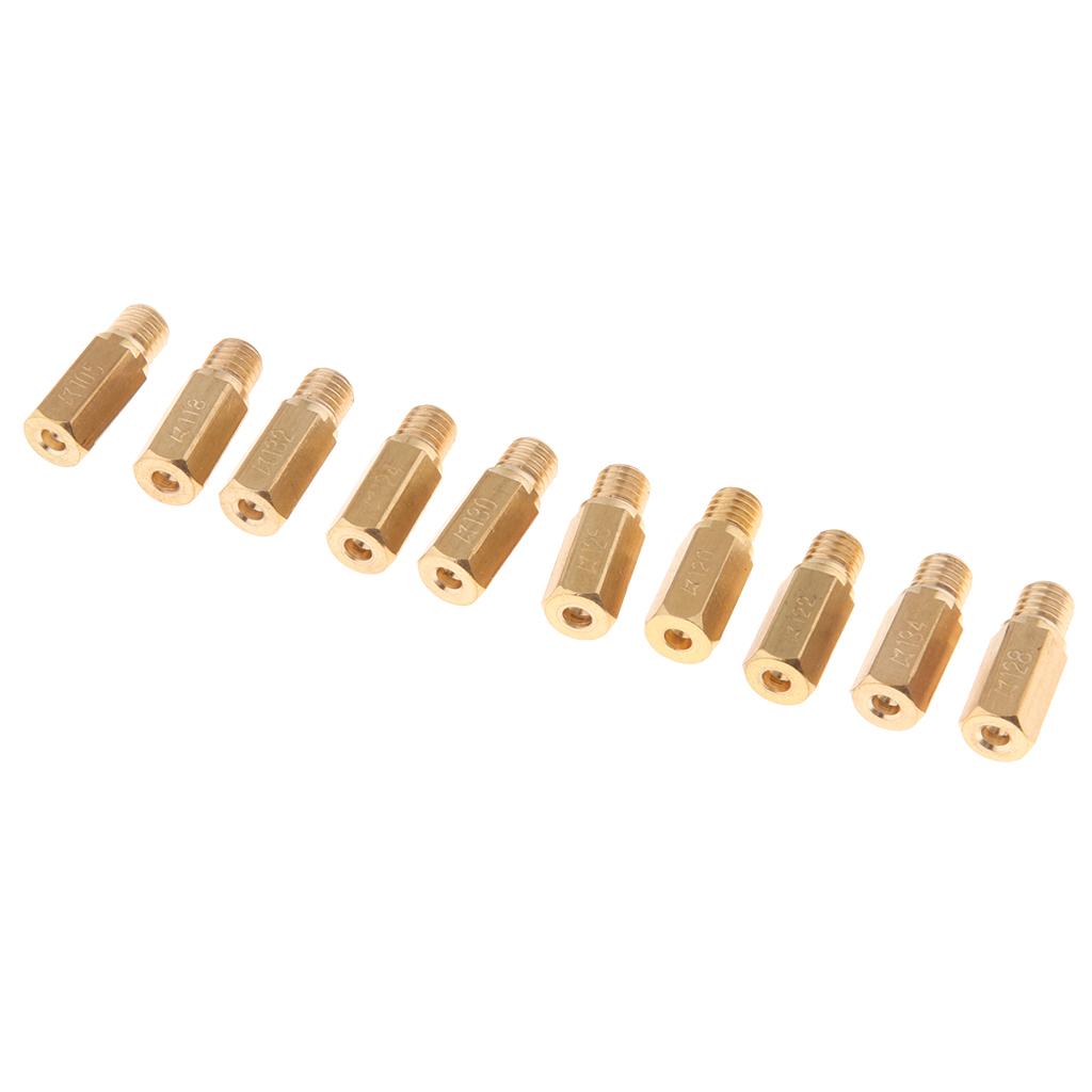 10x Carburetor Main Jet 105 118 120 122 124 Kit for   OKO CVK KOSO PWK
