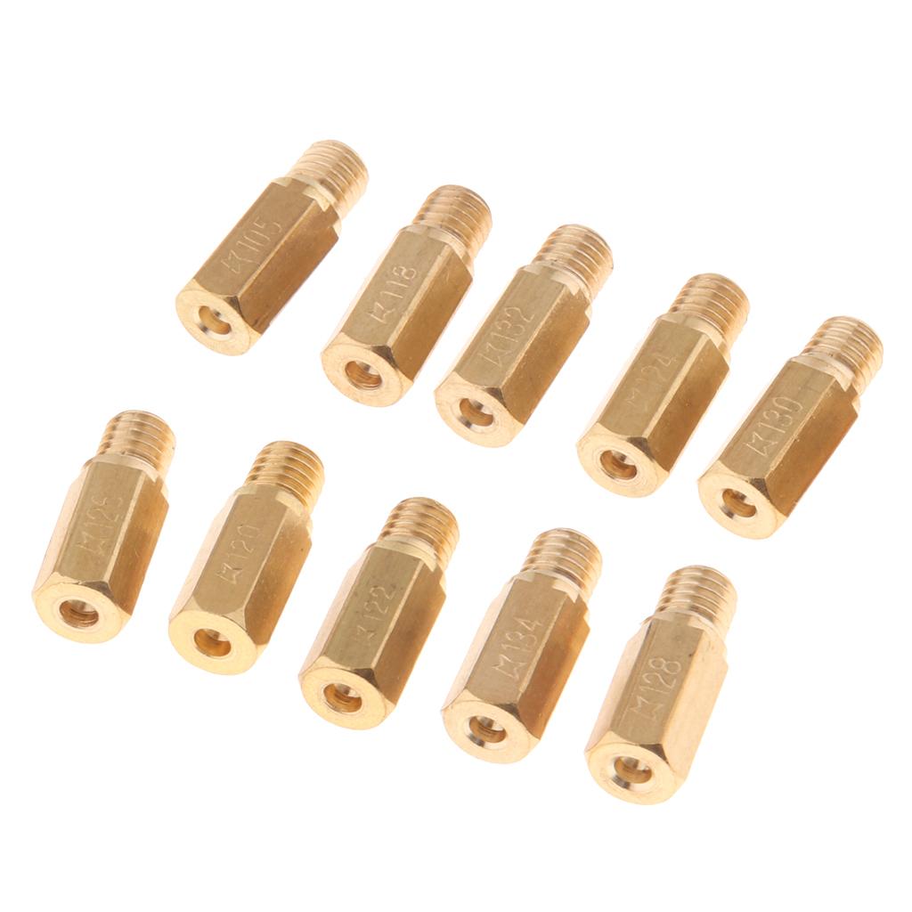 10x Carburetor Main Jet 105 118 120 122 124 Kit for   OKO CVK KOSO PWK