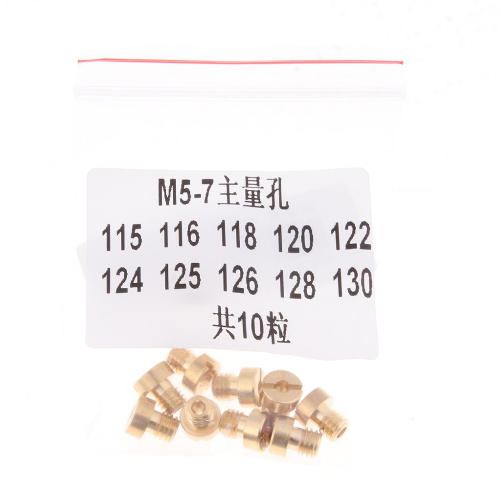 Carb Main Jet Kit 115 116 118 120 122 124 125 126 128 130 Injector Nozzles
