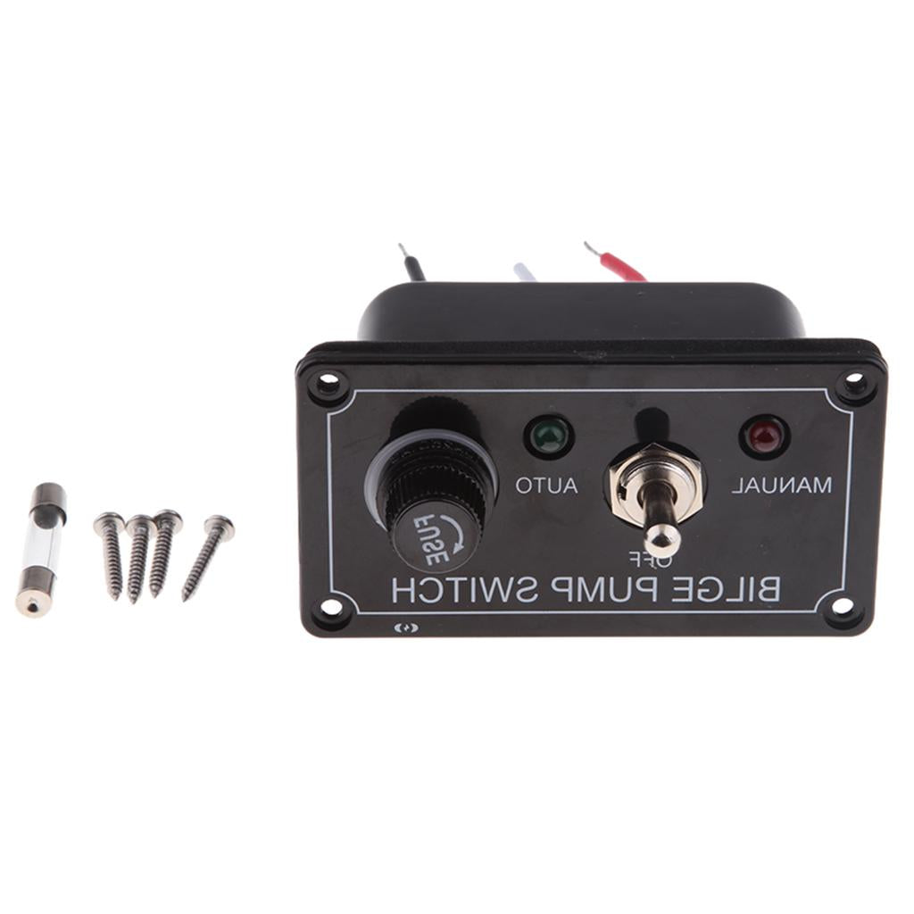 Bilge Pump Switch 3-Way Toggle Switch ON-OFF-ON Manual / Off / Auto 12V