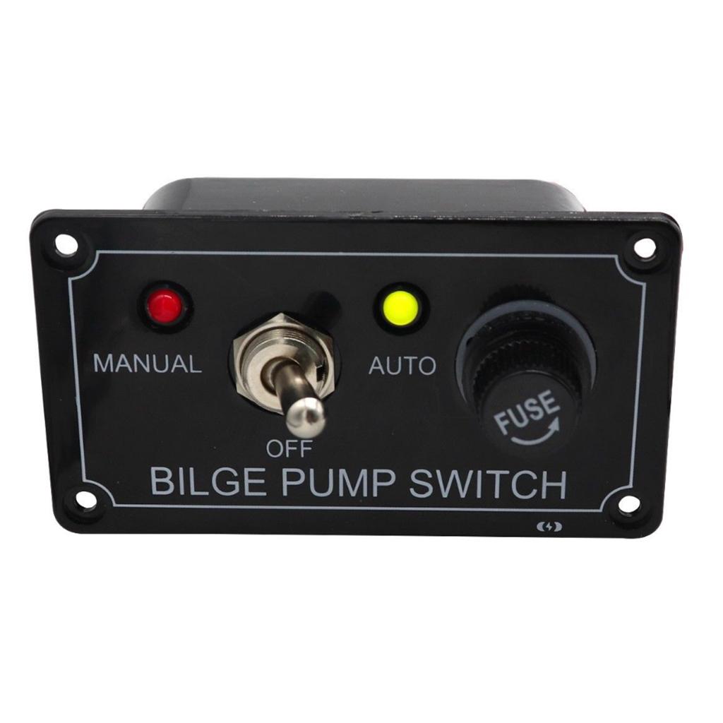 Bilge Pump Switch 3-Way Toggle Switch ON-OFF-ON Manual / Off / Auto 12V