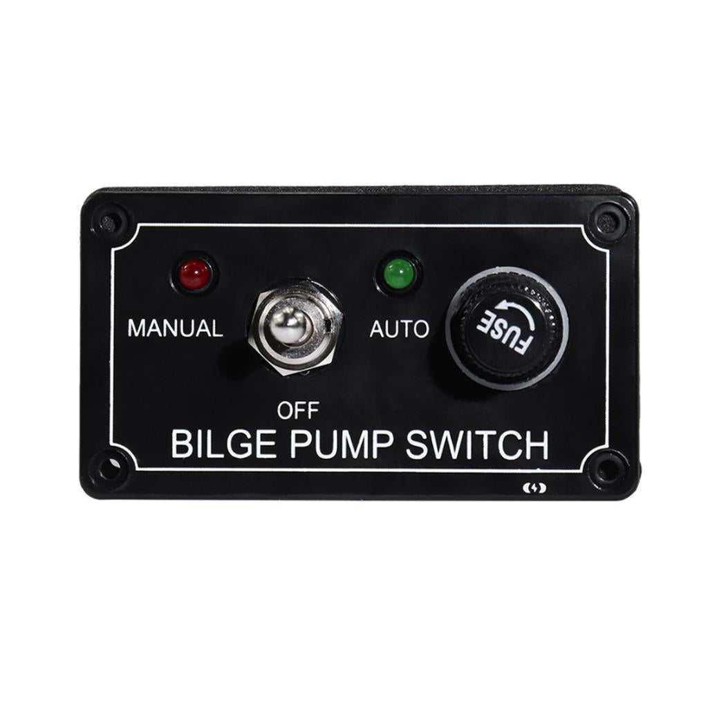 Bilge Pump Switch 3-Way Toggle Switch ON-OFF-ON Manual / Off / Auto 12V