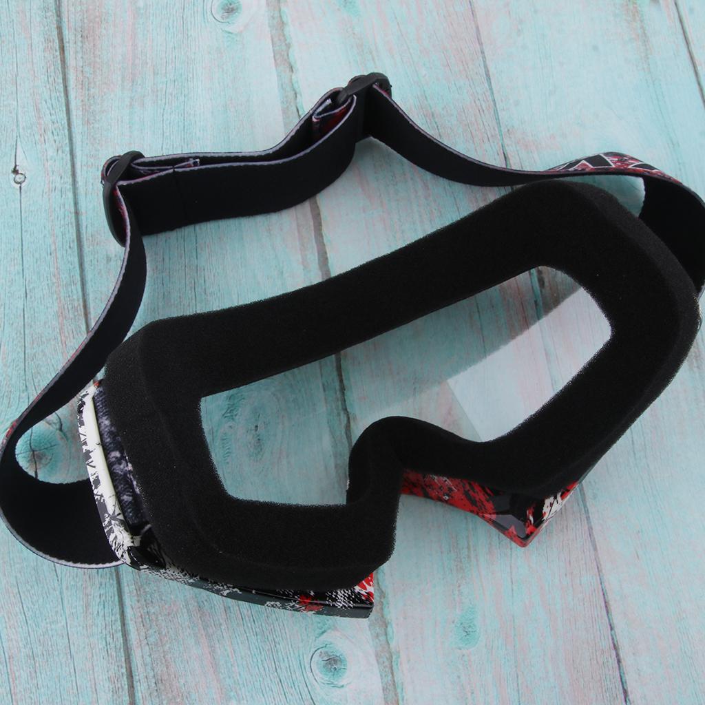Racing Motocross Snowmobile Snowboard Goggles UV Protector Eyewear Clear