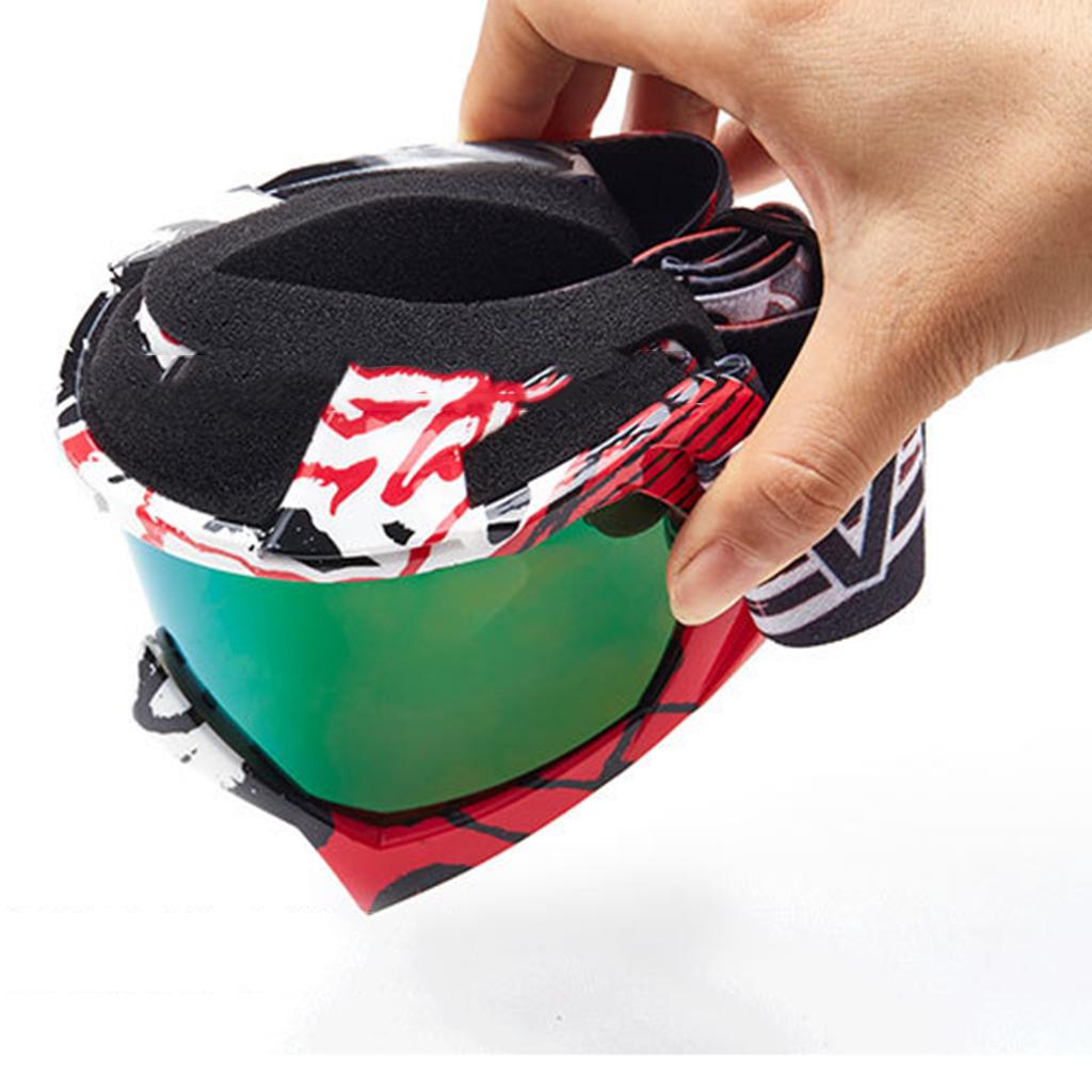 Racing Motocross Snowmobile Snowboard Goggles UV Protector Eyewear Colorful