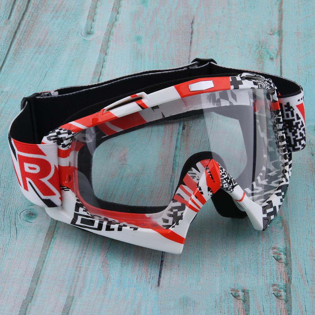 Winter Motocross Snowmobile Snowboard Goggles UV Protector Eyewear Clear