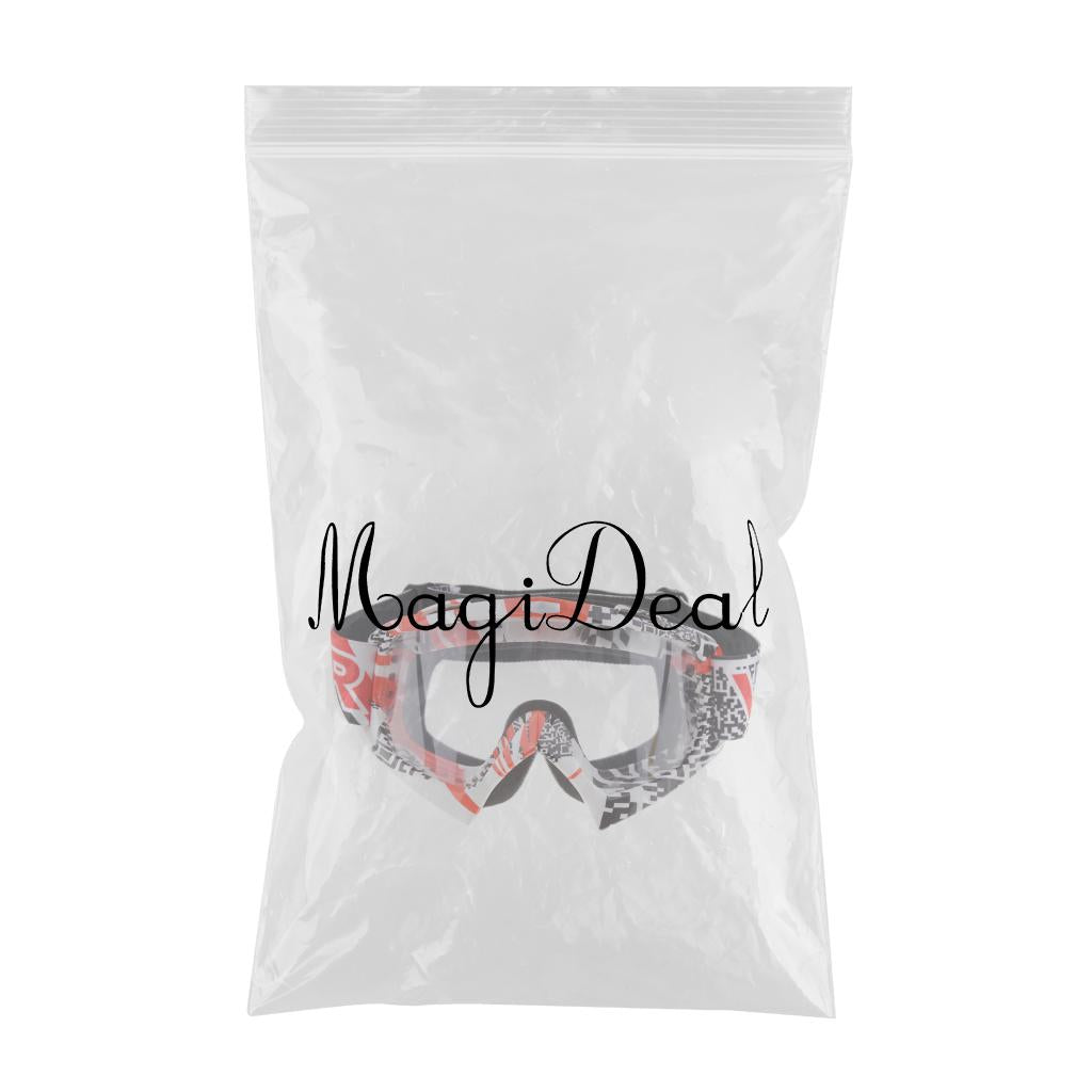 Winter Motocross Snowmobile Snowboard Goggles UV Protector Eyewear Clear
