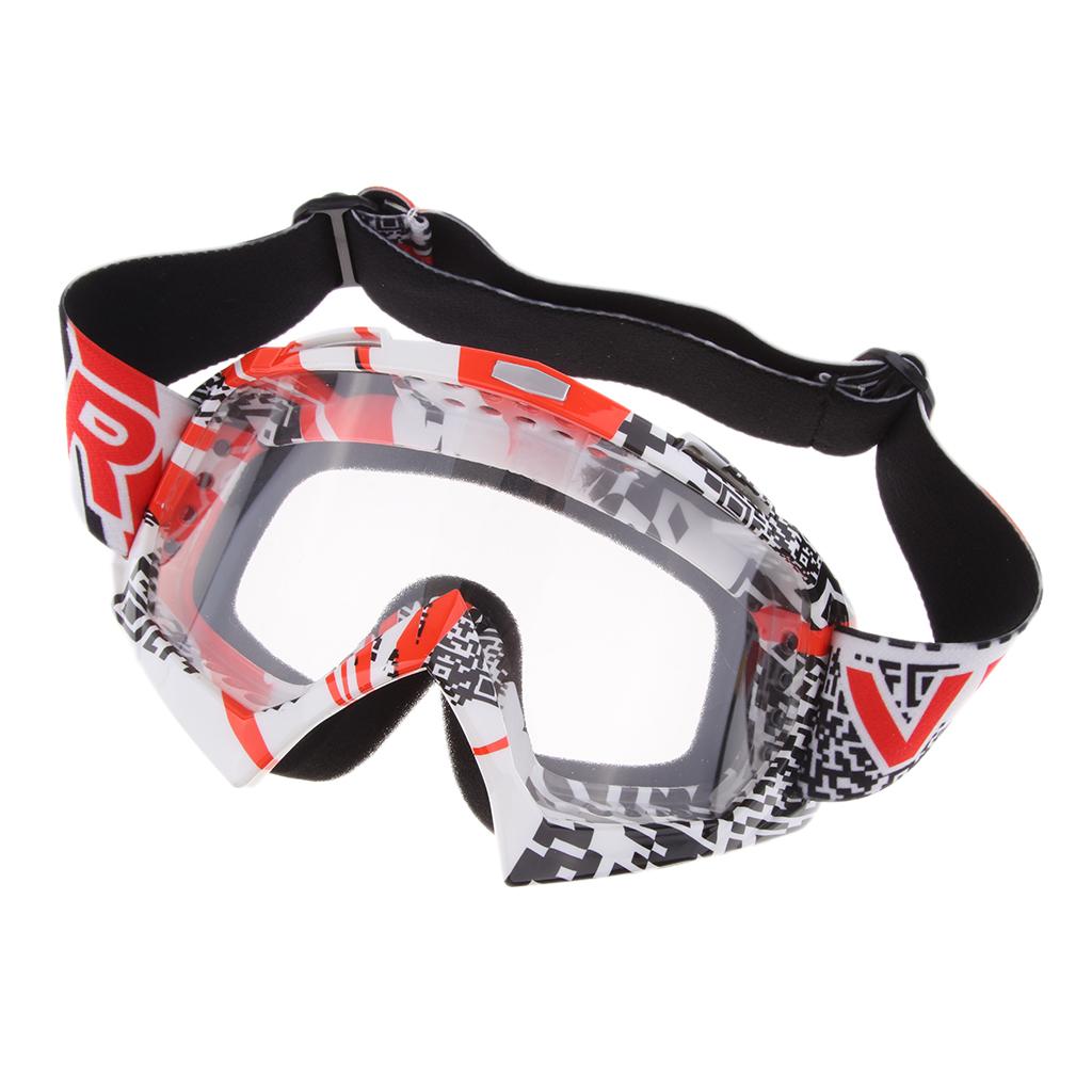 Winter Motocross Snowmobile Snowboard Goggles UV Protector Eyewear Clear