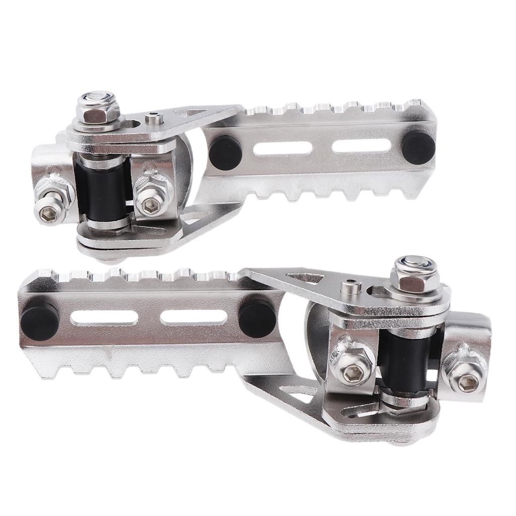 Motorcycle Highway Foot Pegs Rest 25mm Crash Bars Mount Fits BMW R1200GS LC Highway Pegs Footrest For Pipes Triumph Tiger Explorer