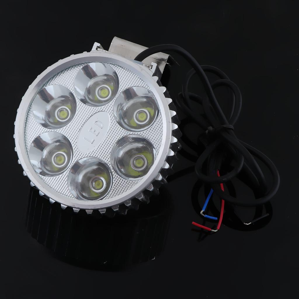 Motorcycle LED Headlight Fog Headlamp Spotlight Driving Light Waterproof