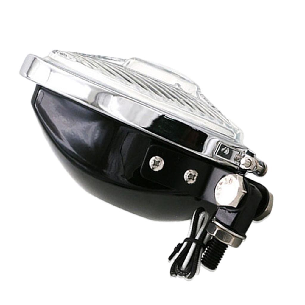 12V 55W Motorcycle Triangle Headlight Lamp for Harley Chopper Bobber Type 1