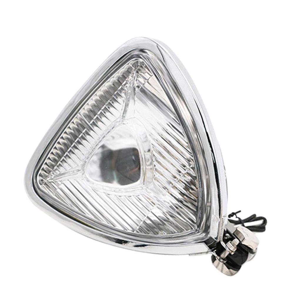 12V 55W Motorcycle Triangle Headlight Lamp for Harley Chopper Bobber Type 5
