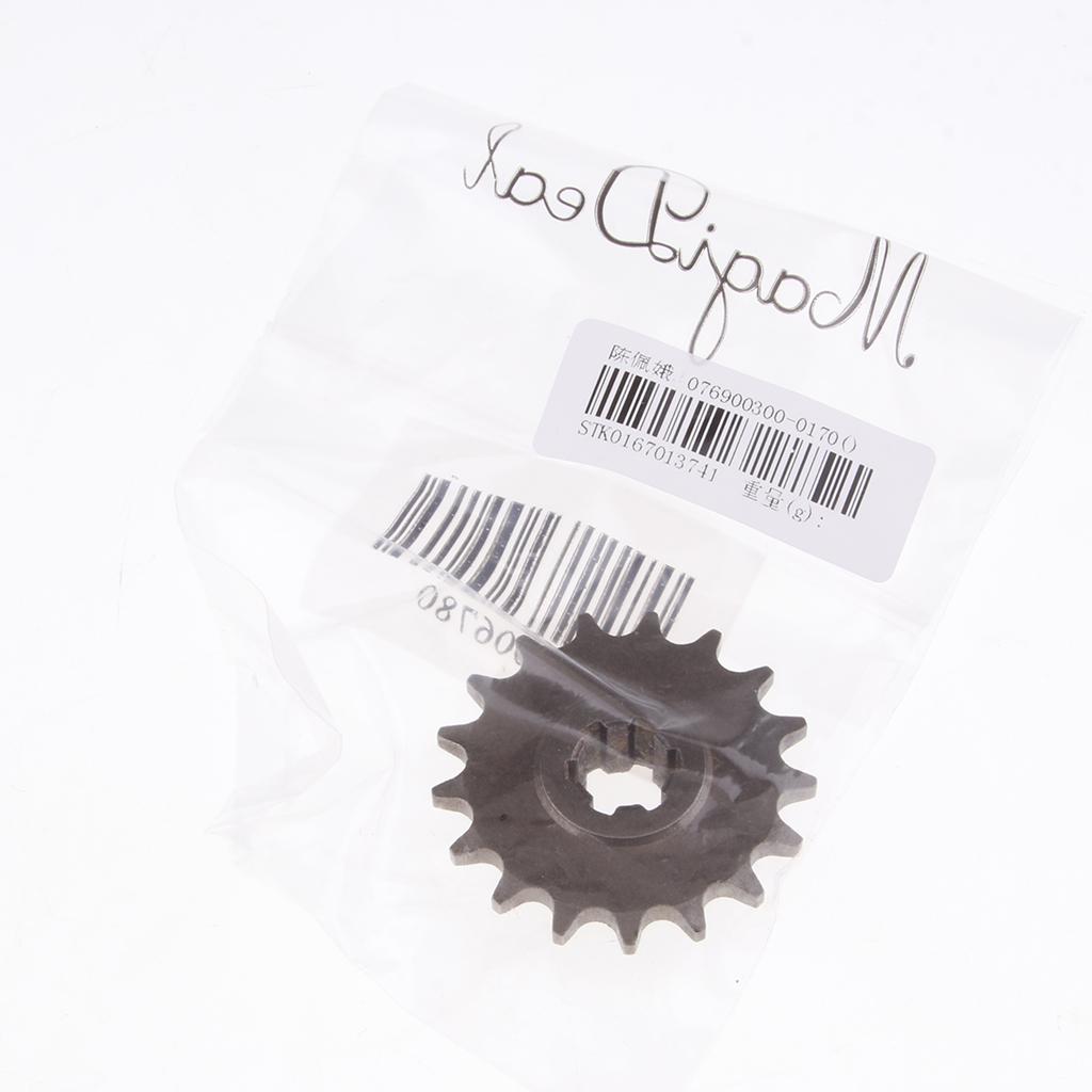 4x17T Front Sprocket Pinion for 49cc 2 Stroke Mini Dirt Pocket Bike