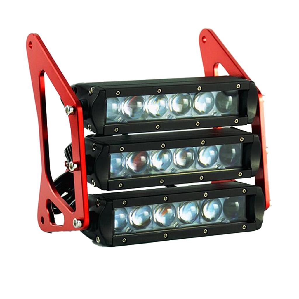 Motorcycle Three-tier LED Modified Headlights Fairing For MSX125 Red