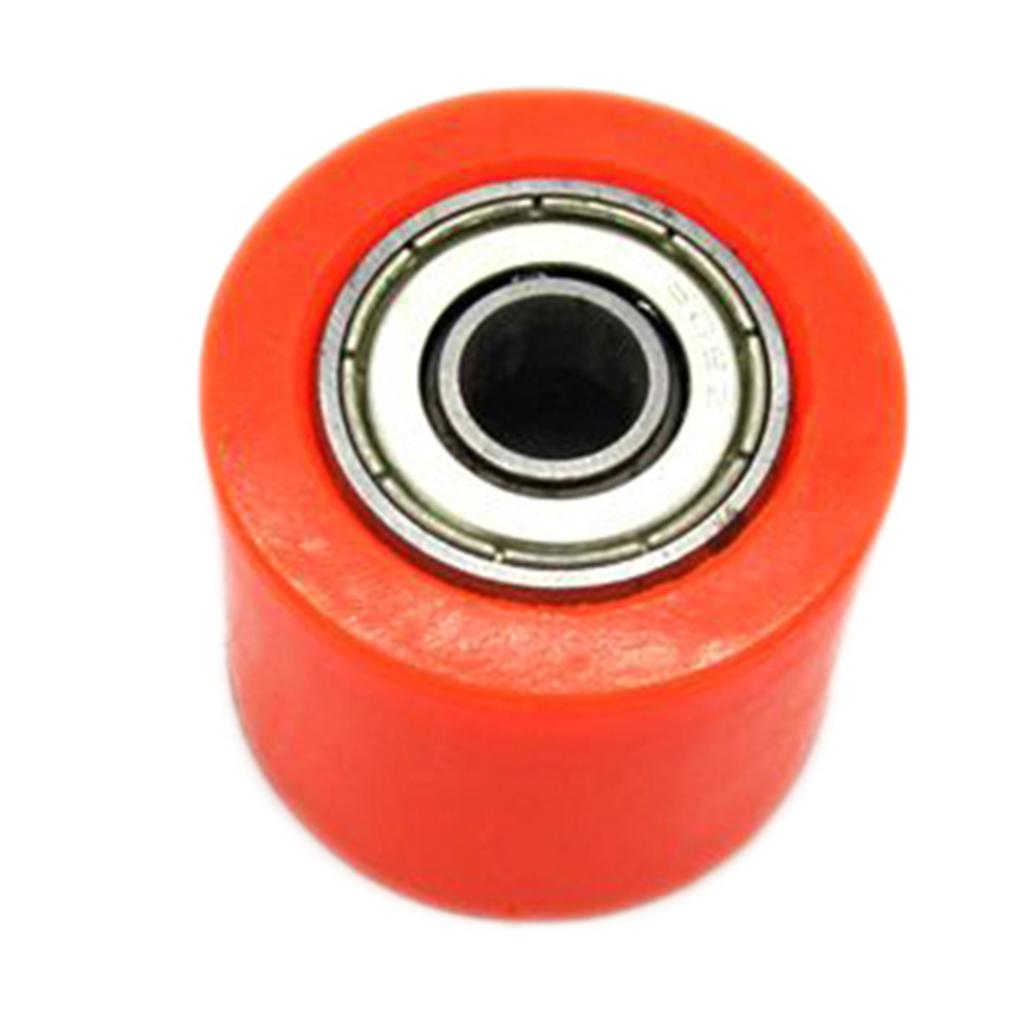 2x8mm Chain Roller Tensioner Pulley Wheel Guide for Yamaha YFZ 350 Orange