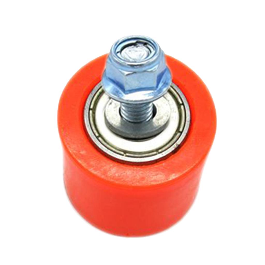 8mm Chain Roller Tensioner Pulley Wheel Guide for Yamaha YFZ 350 Orange