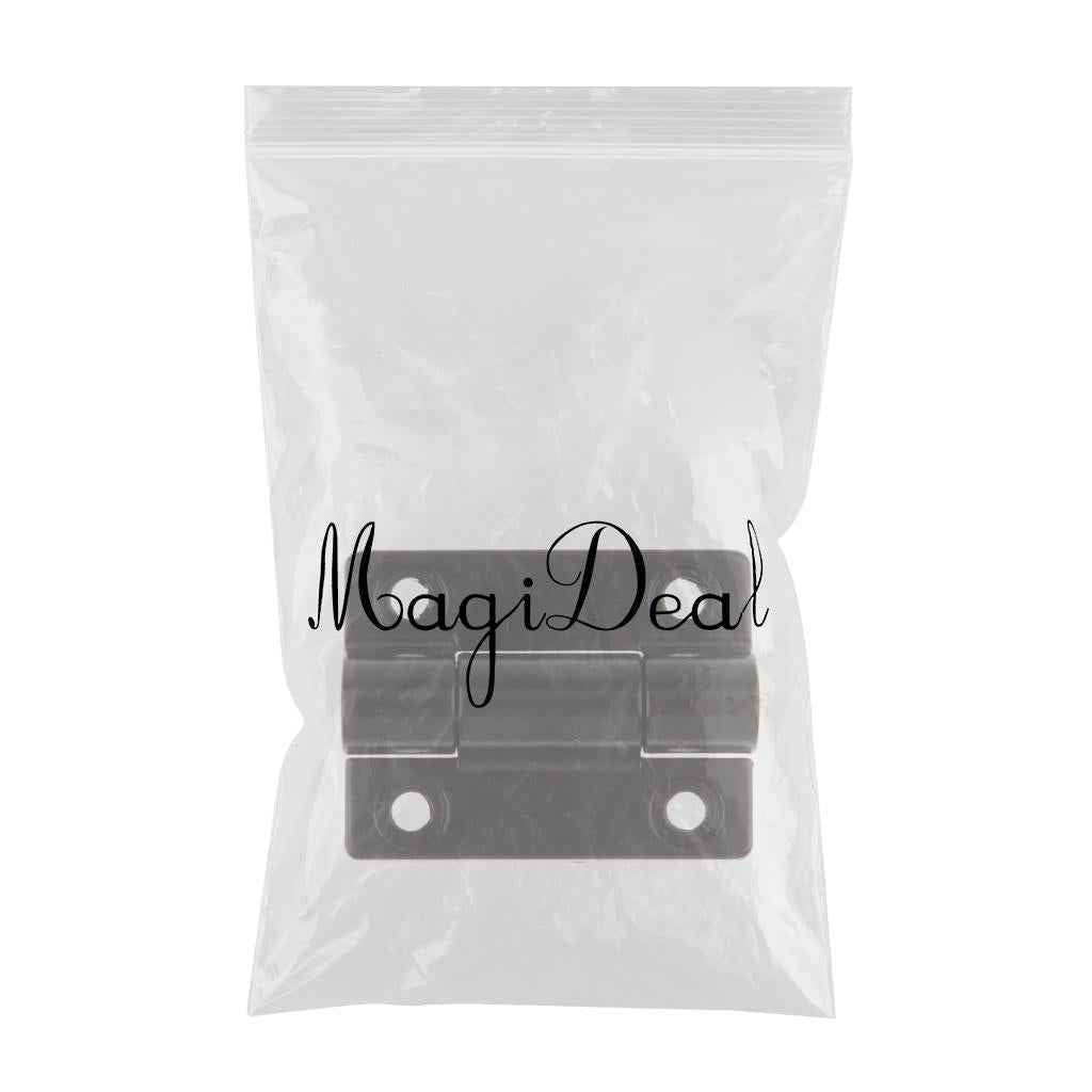 45 X 34mm 4 Countersunk Holes Adjustable Torque Position Control Hinge Black