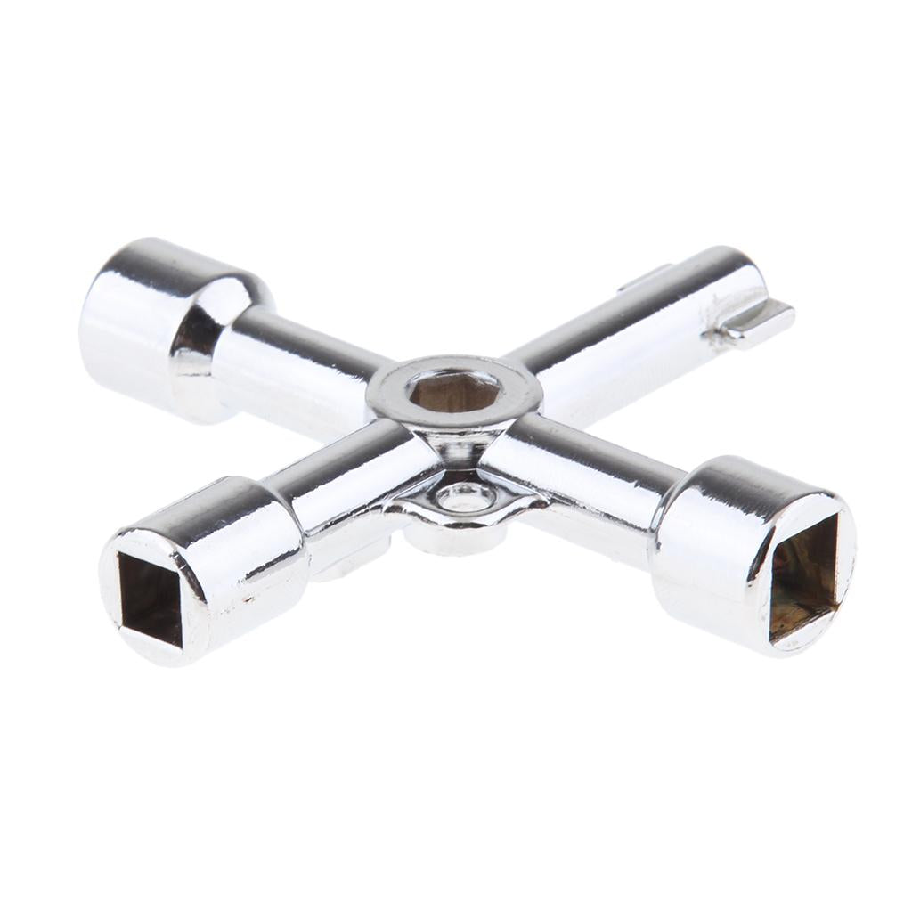 4-Way Multi-Functional Utilities Key for Electric Water Gas Meter Box