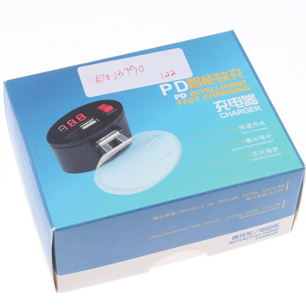 5-32V Waterproof Motorcycle USB Charger Socket Power Plug Mobile Phone GPS 
