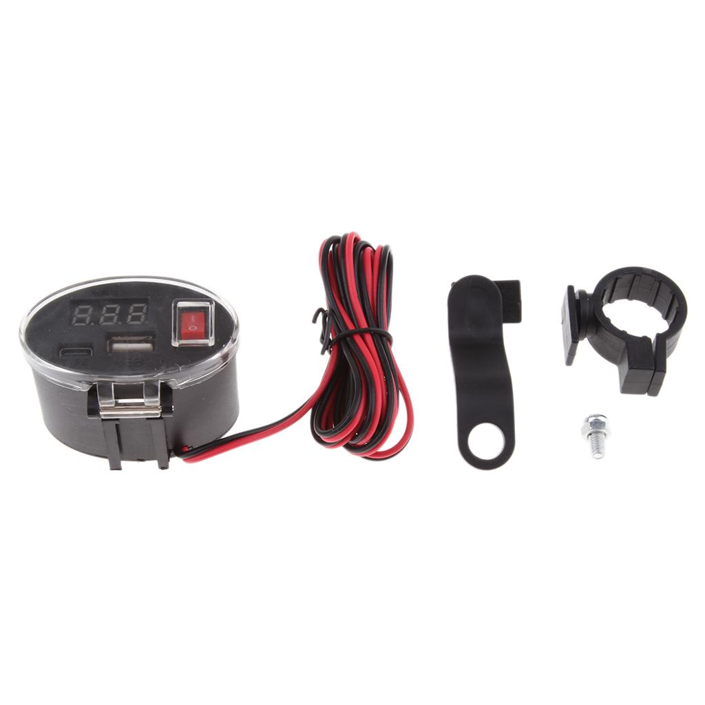 5-32V Waterproof Motorcycle USB Charger Socket Power Plug Mobile Phone GPS 