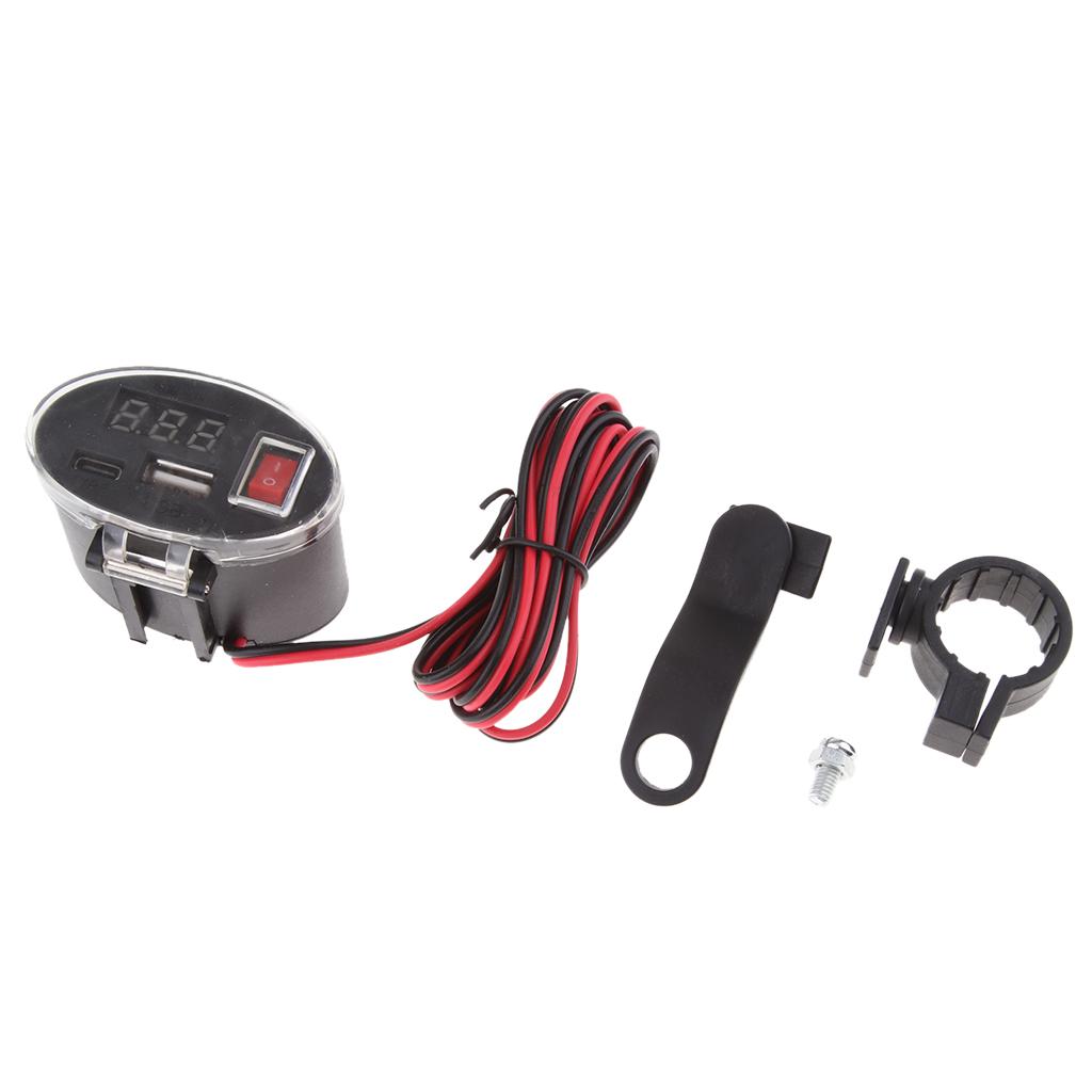 5-32V Waterproof Motorcycle USB Charger Socket Power Plug Mobile Phone GPS 