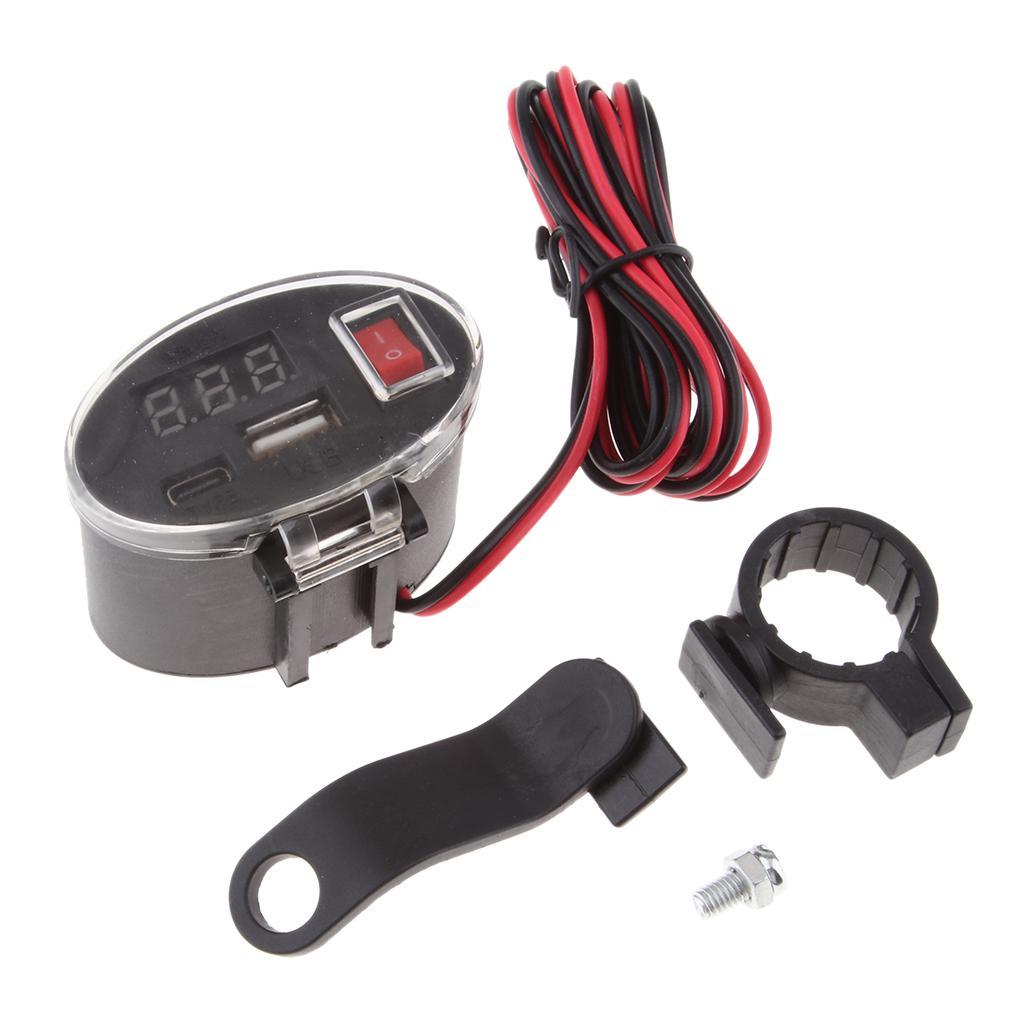 5-32V Waterproof Motorcycle USB Charger Socket Power Plug Mobile Phone GPS 