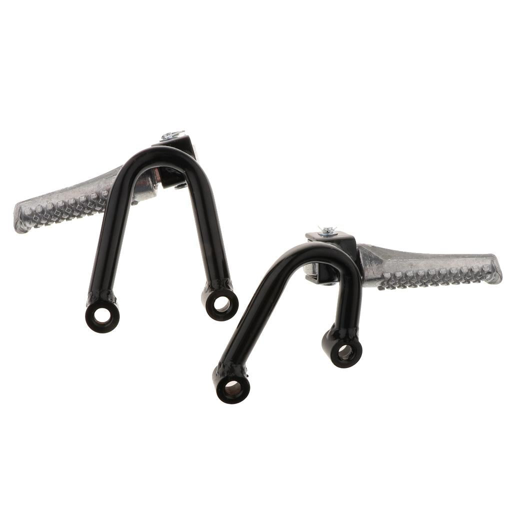 Pair Universal Motorcycle Foot Pegs Bracket Foot Rests for CQRA1A2A3A4