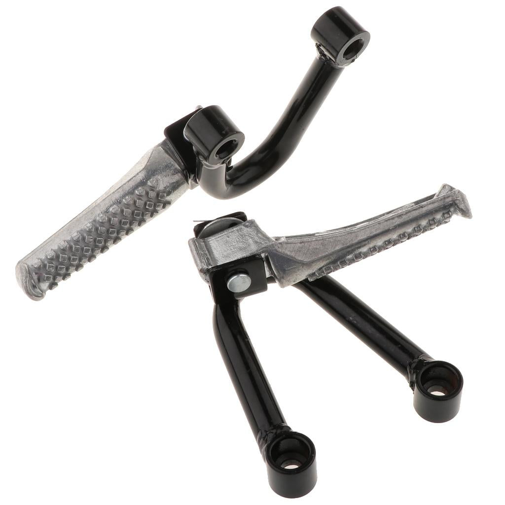 Pair Universal Motorcycle Foot Pegs Bracket Foot Rests for CQRA1A2A3A4