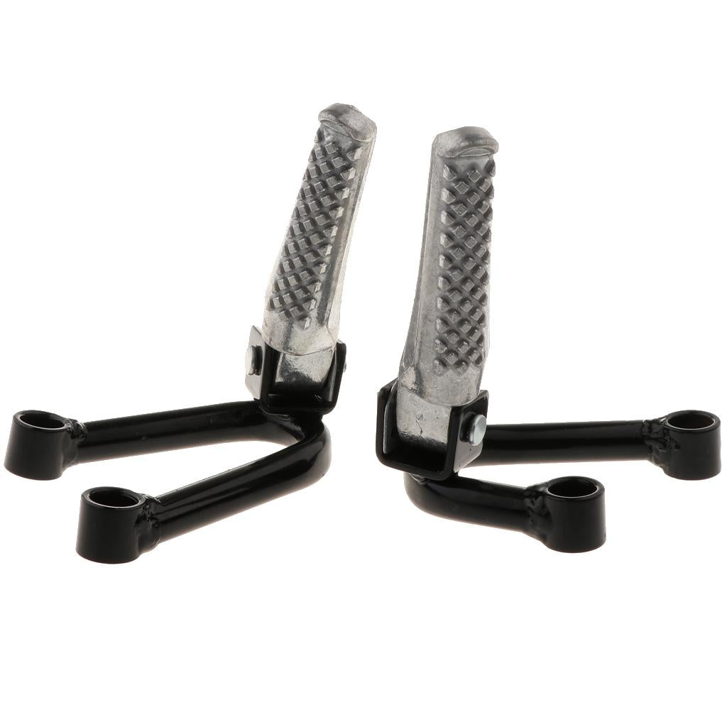 Pair Universal Motorcycle Foot Pegs Bracket Foot Rests for CQRA1A2A3A4