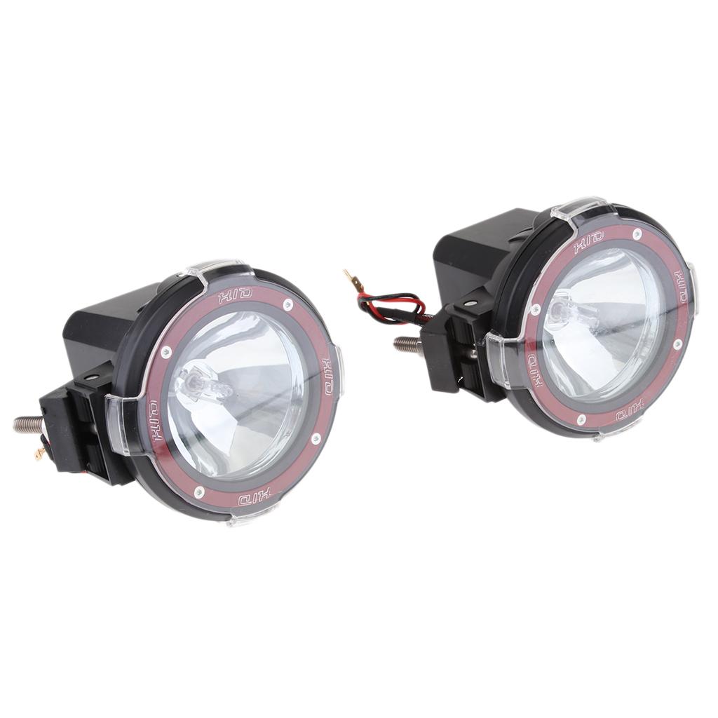 2pcs 4'' 55W Driving Lights HID Xenon 12V Trucks SUV Spot Work Light Red