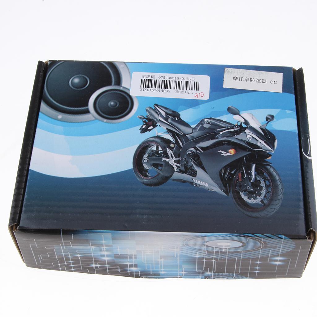 Motorcycle Keyless Anti-theft Security Alarm System Remote Control 12V