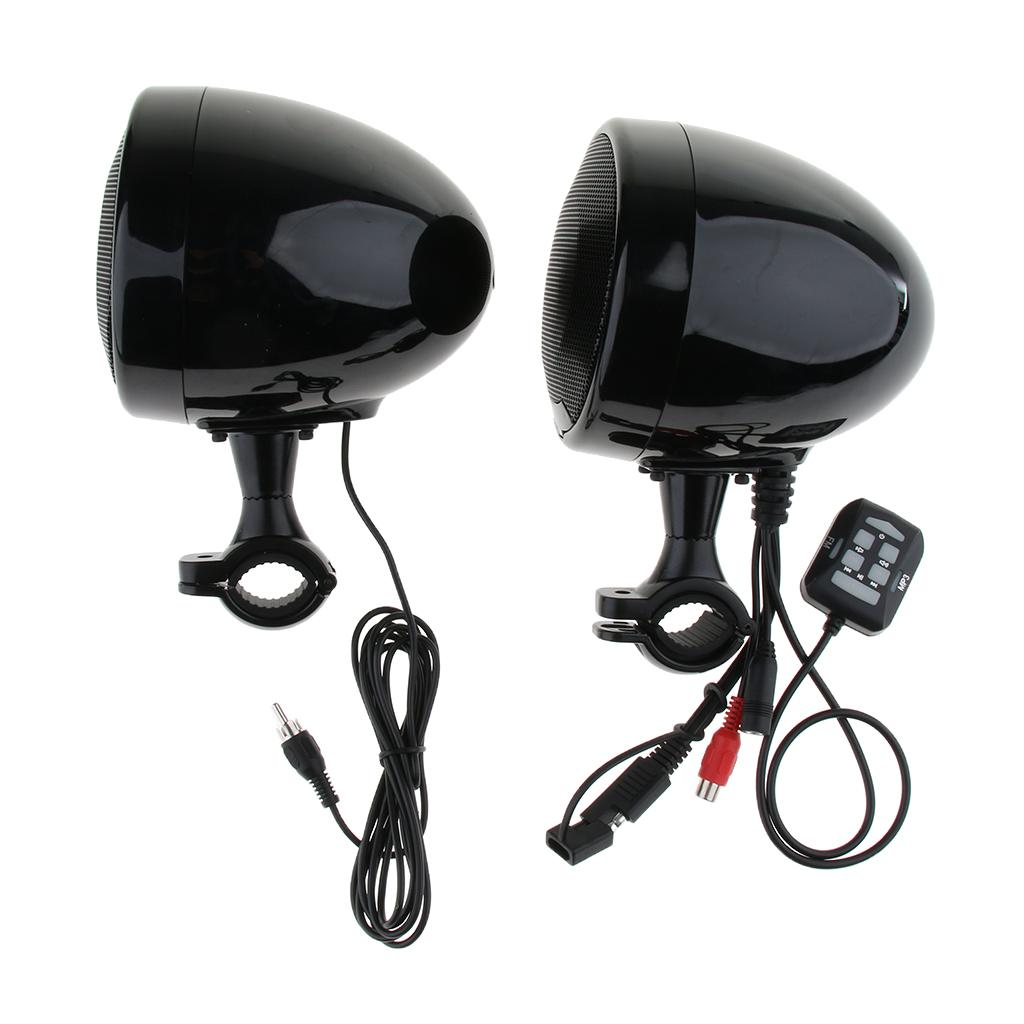 600W Bluetooth Waterproof Motorcycle Stereo Speaker Audio Amp MP3 System